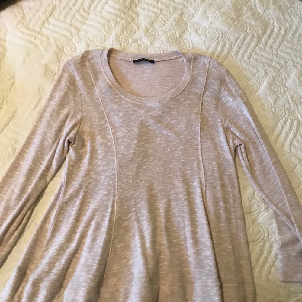 Nally and Millie Pink Ruffled Bottom Sweater Size ML
